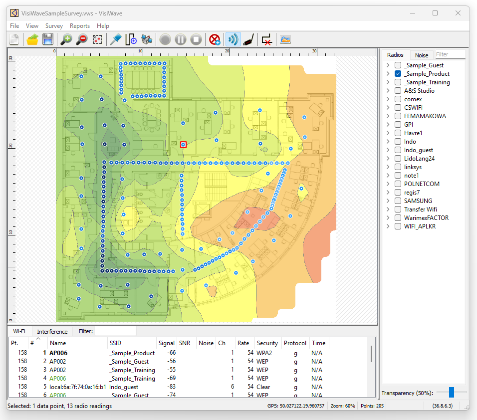 VisiWave data collection workflow
